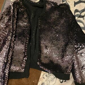 Women’s sequins jacket with tank top like shell